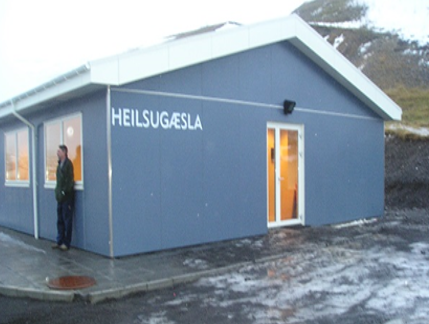 Núverandi heilsugæslustöð á Reyðarfirði (fyrir stækkun).